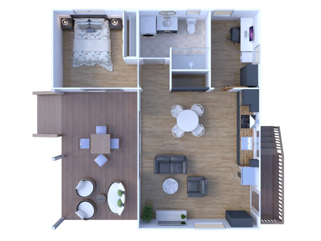 Eco-friendly private Noosa hideaway floor plan