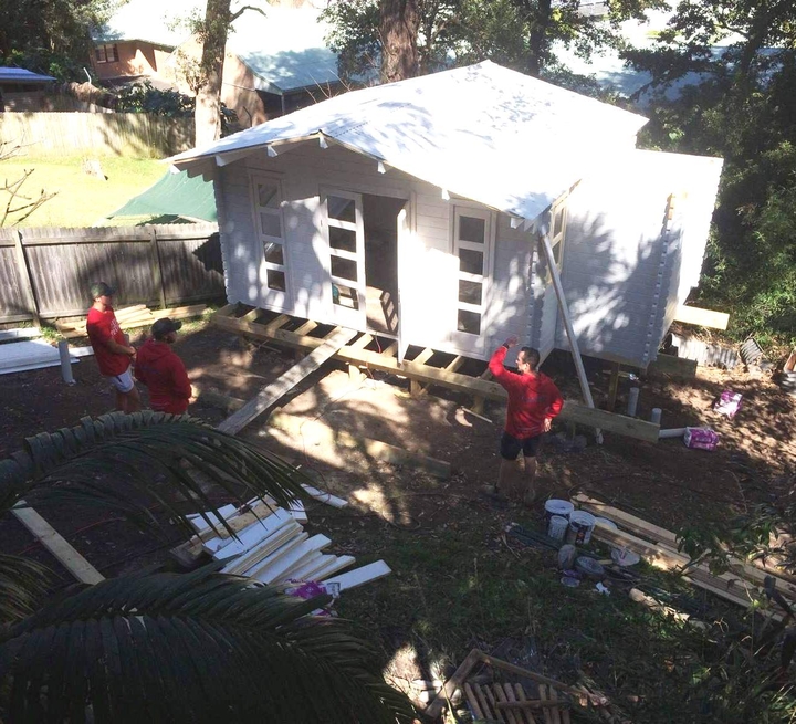 Corsica backyard cabin builders