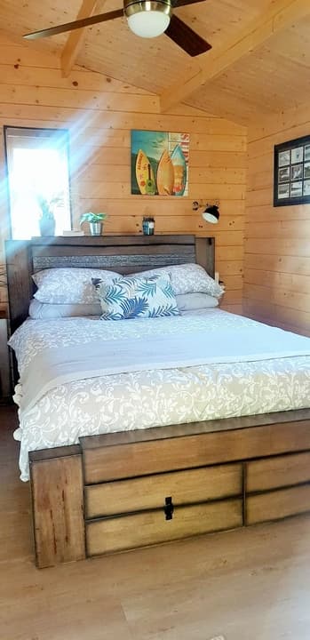 Inside bedroom addition in Coolum Beach QLD