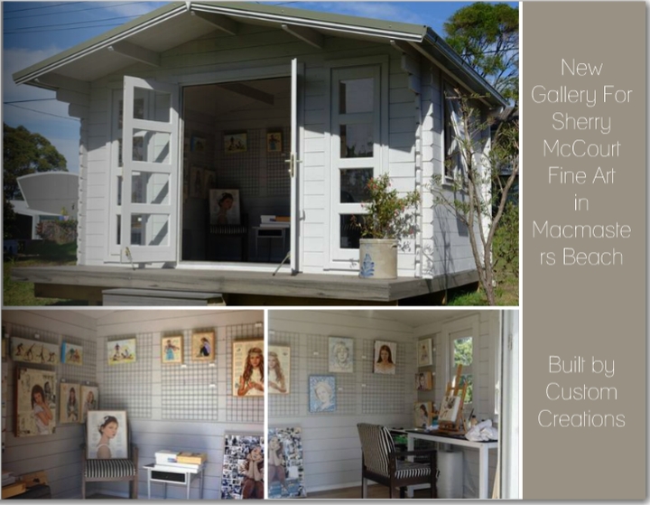Backyard cabin Crete built in 2017 for fine art studio